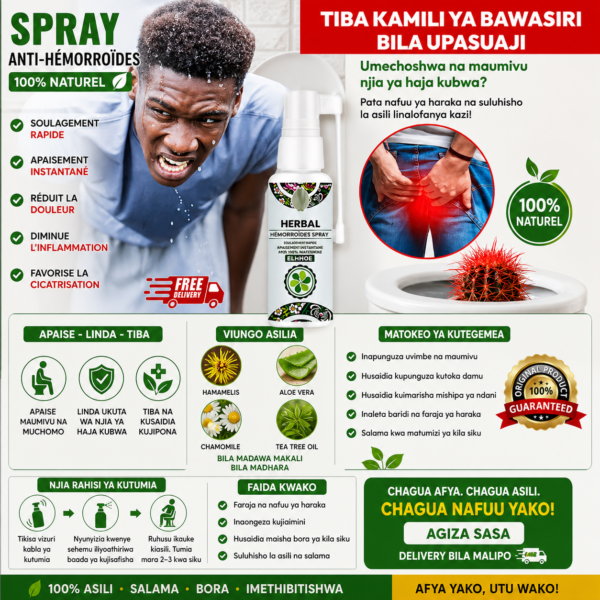Spray Anti-Hémorroïdes 100% Naturel🌿💧 – Soulagement Rapide & Apaisement Instantané !